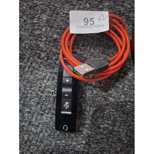 95 - Skull candy Headphones, PLT Headphones and a Phone Answer Attachment