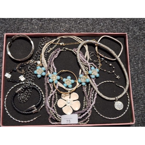 75 - Super Lot Of fashion and Vintage Jewellery To Include Enamelled Etc