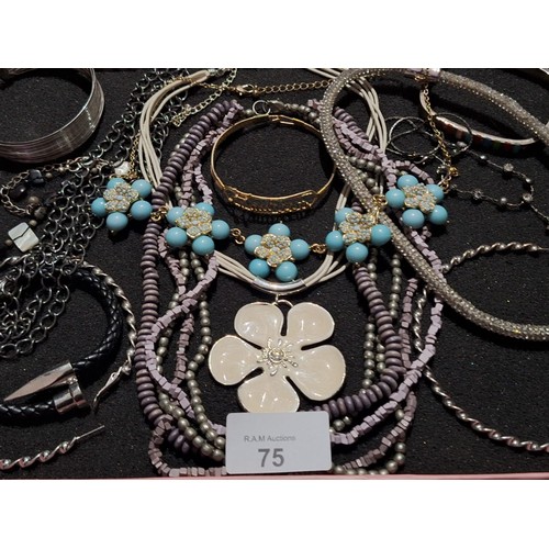 75 - Super Lot Of fashion and Vintage Jewellery To Include Enamelled Etc