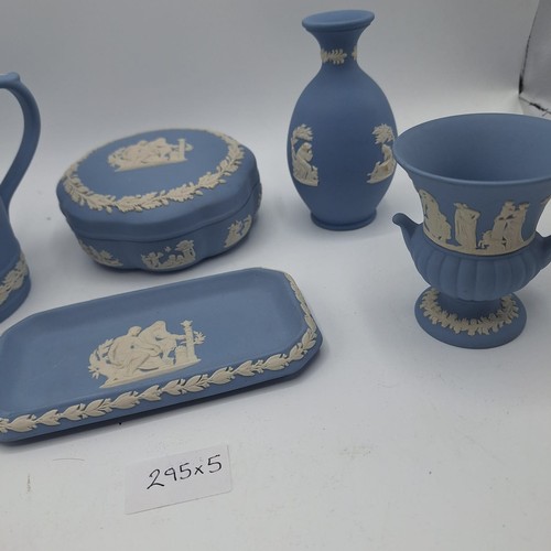 295 - Assorted Wedgewood Blue Jasper Items x5