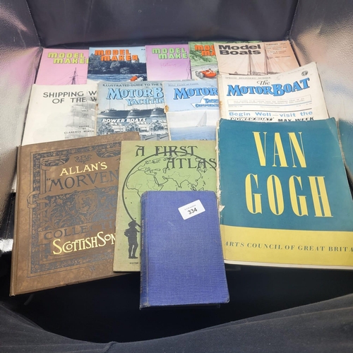 334 - A Collection of Vintage Maritime and Hobbyist Magazines and Books, including a 'Van Gogh' Exhibition... 