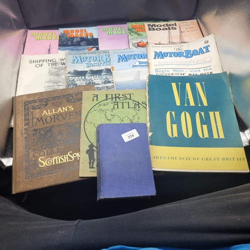 334 - A Collection of Vintage Maritime and Hobbyist Magazines and Books, including a 'Van Gogh' Exhibition... 