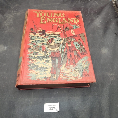 337 - A Pair of Vintage Illustrated Books: 'Young England' Annual and Lewis Carroll's 'Alice in Wonderland... 