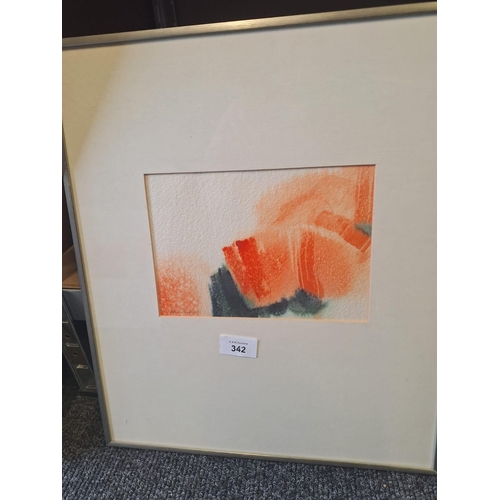 342 - Framed and Signed Alan Bailey Watercolour 95 Poppy Picture 16