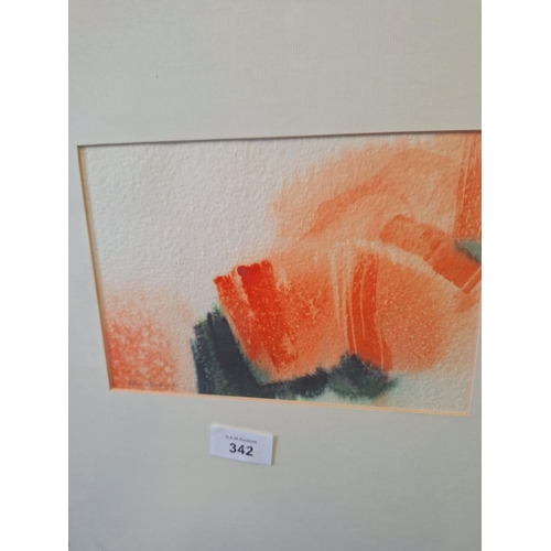 342 - Framed and Signed Alan Bailey Watercolour 95 Poppy Picture 16