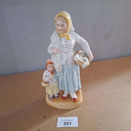 351 - Vintage Mother and Child Figure