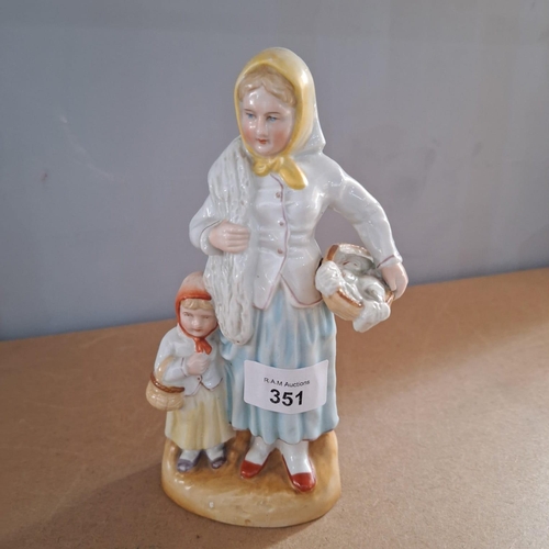 351 - Vintage Mother and Child Figure