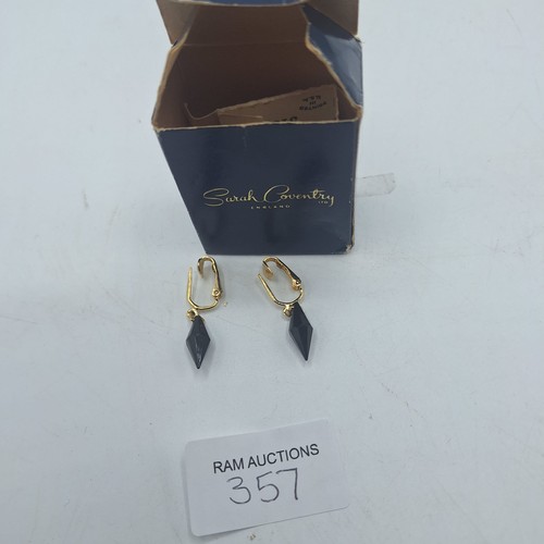 357 - BOXED SARAH COVENTRY EARRINGS