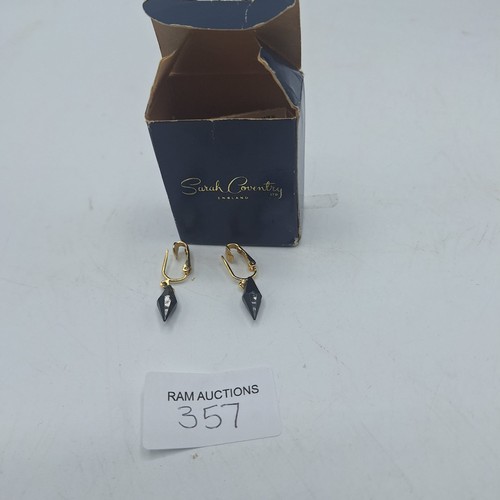 357 - BOXED SARAH COVENTRY EARRINGS