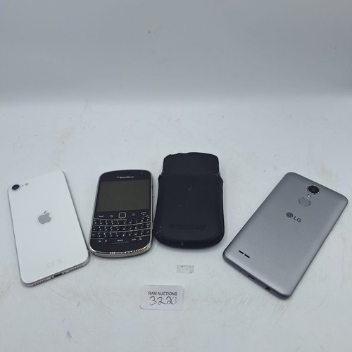 322 - PHONES X3 TO INCLUDE BLACKBERRY AND LG