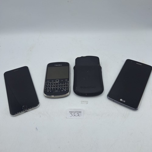 322 - PHONES X3 TO INCLUDE BLACKBERRY AND LG