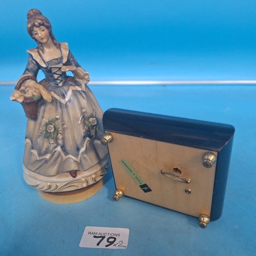 79 - Musical Figurine and a Musical Box