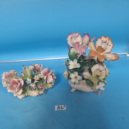 86 - Vintage Rare Capodimonte x2