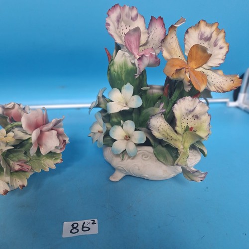 86 - Vintage Rare Capodimonte x2