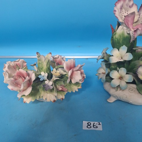 86 - Vintage Rare Capodimonte x2