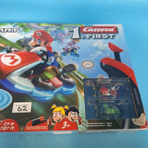 62 - Carrera I First Mario Cart Racing Set With 2 Cars