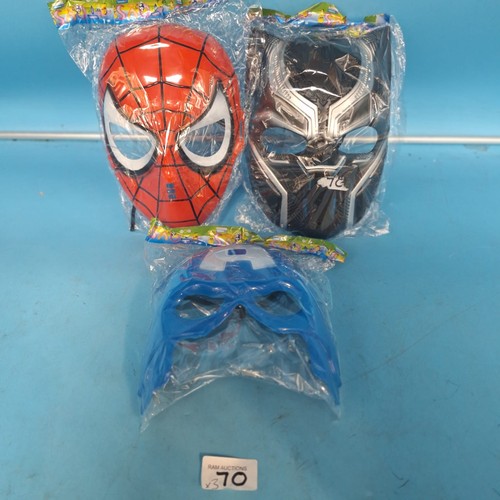70 - New In Packs Avengers Masks x3