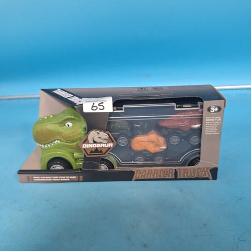 65 - New In The Box Dinosaur Carrier Truck With Dinosaur Cars Inside