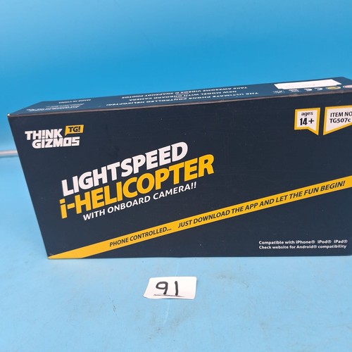 91 - New In The Box Light Speed Helicopter Phone Controlled