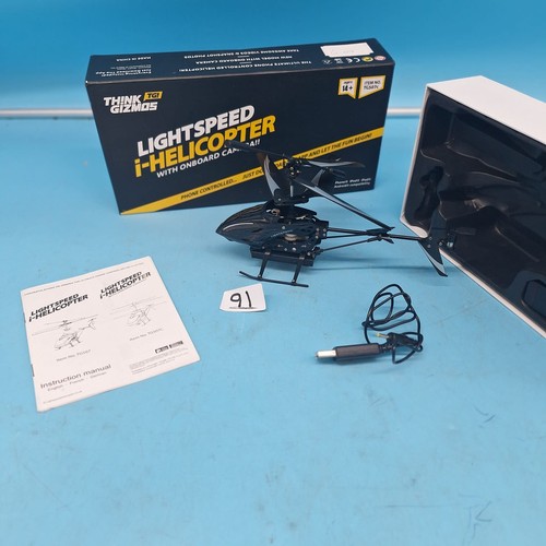 91 - New In The Box Light Speed Helicopter Phone Controlled