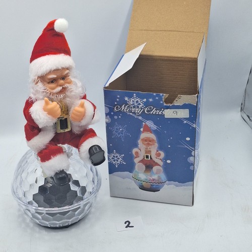 2 - Santa On a Bauble Ornament