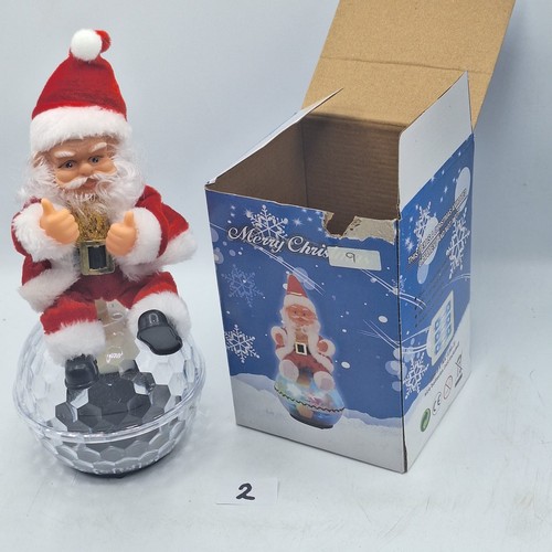2 - Santa On a Bauble Ornament