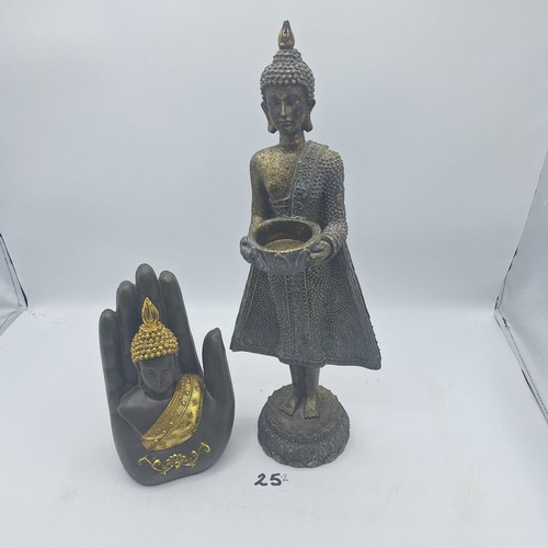 25 - Buddha In Hand and a Tealight Buddha