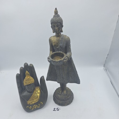 25 - Buddha In Hand and a Tealight Buddha