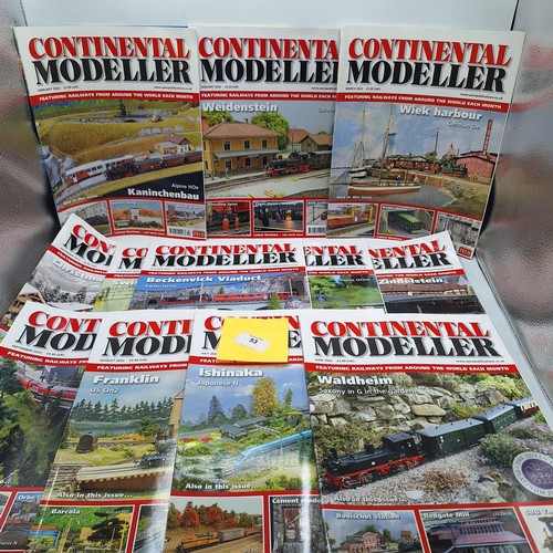 53 - One Year Continental Railway Magazines x12