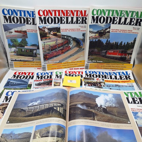 55 - One Year Continental Railway Magazines x12 Copies