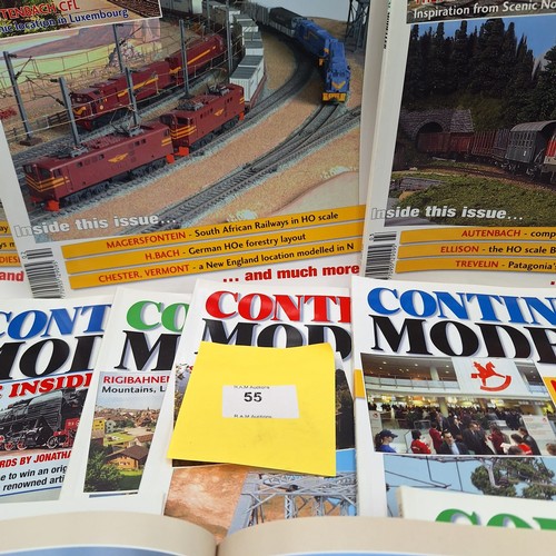 55 - One Year Continental Railway Magazines x12 Copies