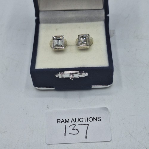 137 - BOXED SWAROVSKI EARRINGS