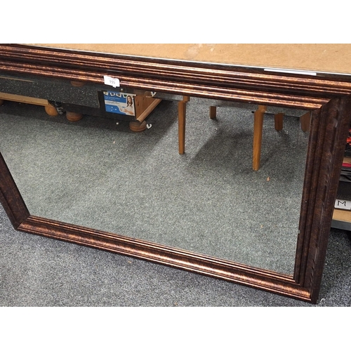 159 - Framed Mirror 4ft x 2.5ft With Bevelled Glass