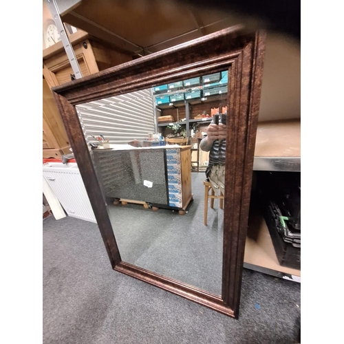 159 - Framed Mirror 4ft x 2.5ft With Bevelled Glass