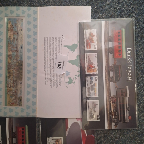 168 - Denmark 932-935 MNH Trains and Railroads Stamps, with Additional Danish and Australian Issues