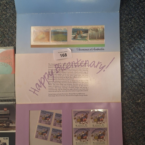 168 - Denmark 932-935 MNH Trains and Railroads Stamps, with Additional Danish and Australian Issues