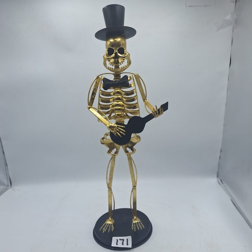 171 - BRASS SKELETON FIGURE