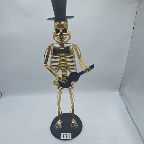 171 - BRASS SKELETON FIGURE