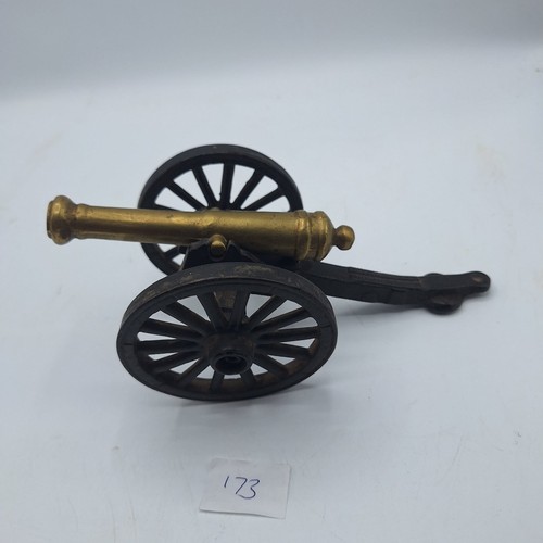 173 - Cast Iron and Brass Cannon