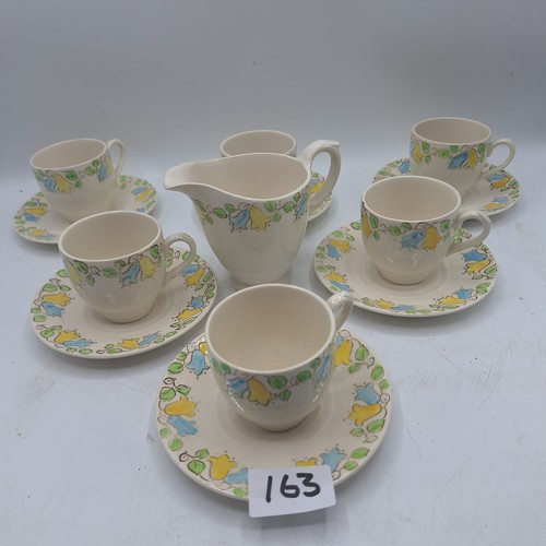 163 - Vintage/Antique Royal Art Pottery To Include 6 Cups and Saucers and a Jug