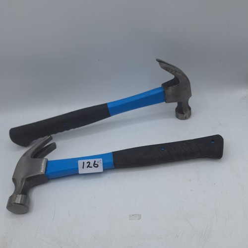 126 - New In The Box Metal Heavy Duty Paine and Claw Hammers x2