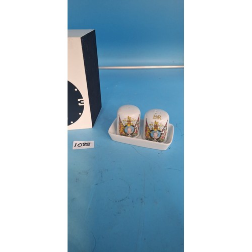 Modern Cuckoo Clock and Cruet Set 1952-2012 Queen Elizabeth