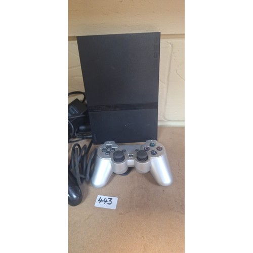 443 - PS2 Console, 2 Controllers and Leads