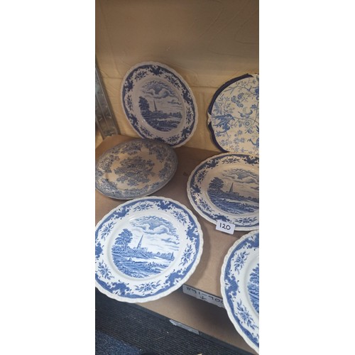 120 - Vintage Blue and White Ware To Include Chinese Etc x 18 Pieces