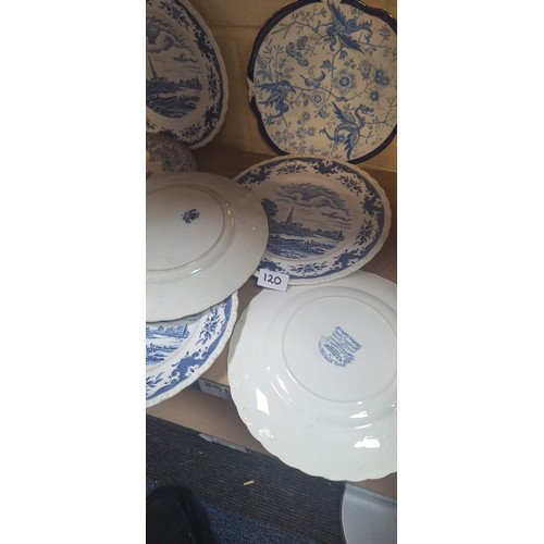 120 - Vintage Blue and White Ware To Include Chinese Etc x 18 Pieces