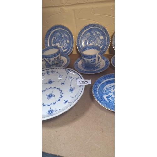 120 - Vintage Blue and White Ware To Include Chinese Etc x 18 Pieces