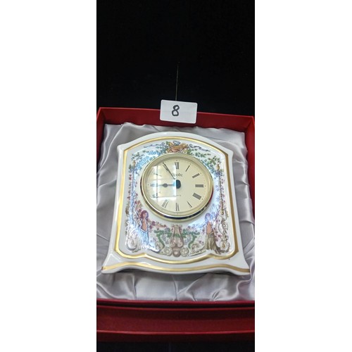 Spode Pompadour Mantle Clock