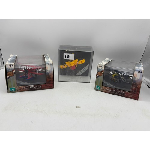 181 - Set Of 3 Classic Planes