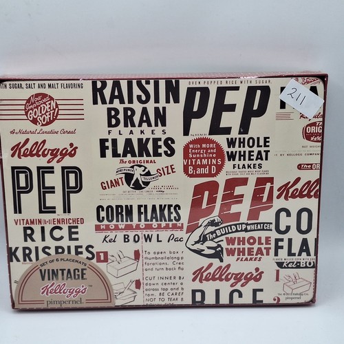 211 - New Pimpernell Kellogs Place Mats x6