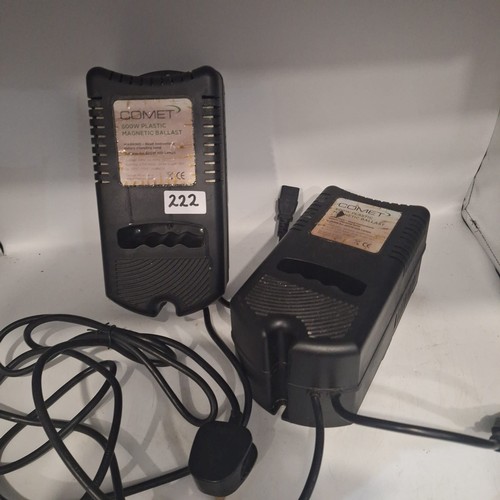 222 - 600 Watt Magnetic Ballasts x2 With Leads